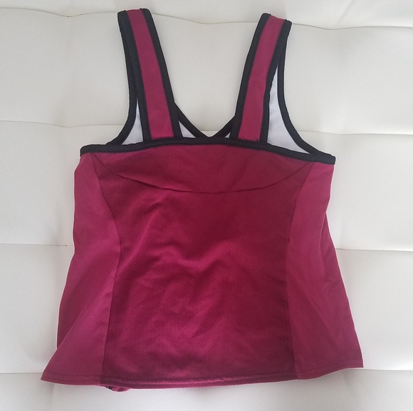 Pearl iZumi cycling bra tank top - medium - maroon - Picture 3 of 5